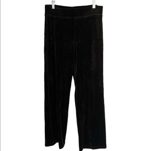 Talbots Black Velour Sweatpants S
